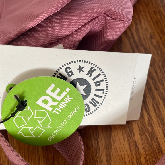 Kipling Sabian Crossbody Bag Sweet Pink Mauve Monkey Charm NWT - Picture 15 of 16